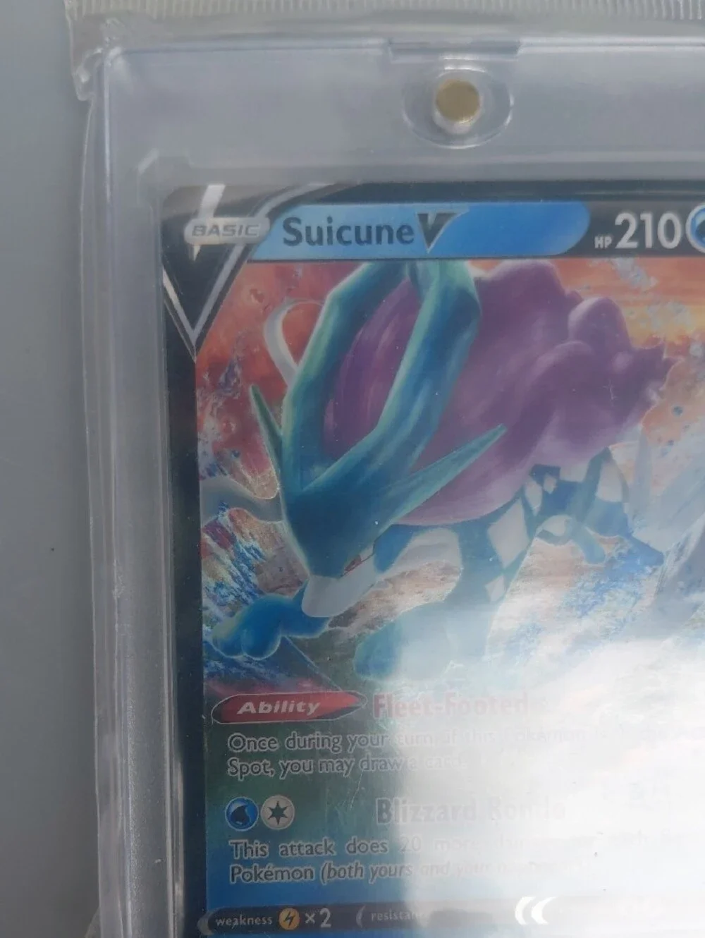 Carmine Trainer Supporter Card - Silver/Gray With 2 More One V